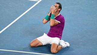 Nadal rompe a Medvedev y hace historia en Australia conquistando el 21º Grand Slam