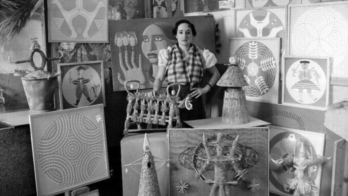 Retrato de Maruja Mallo en su estudio 1936.