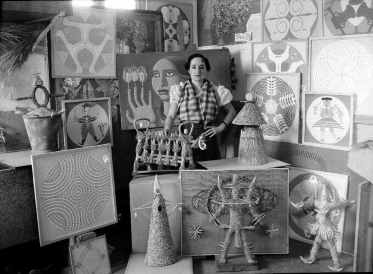 Retrato de Maruja Mallo en su estudio 1936.