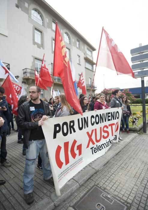 Los teleoperadores gallegos van a la huelga