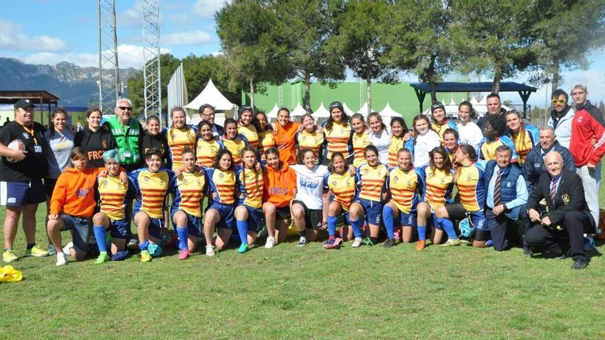 La selección valenciana femenina de rugby queda campeona de España Sub 18