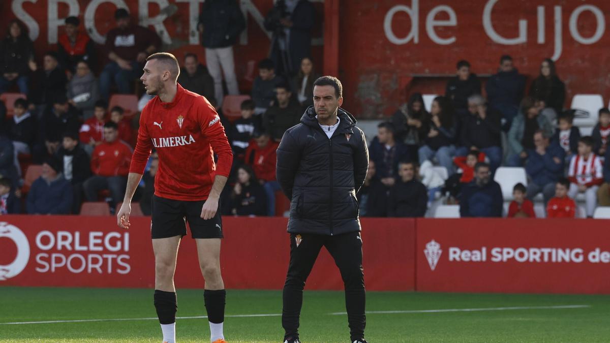 Entrenamiento del Sporting tras la vuelta de Navidad