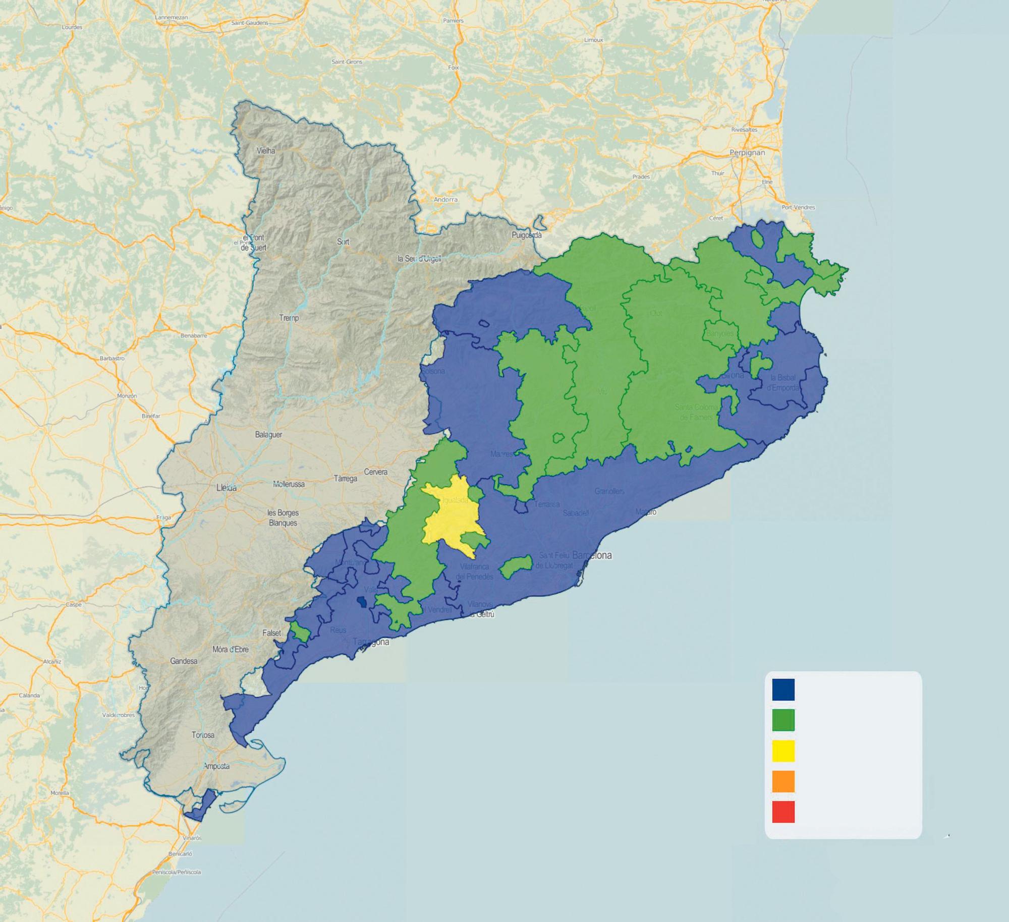 Mapa de la sequera a Catalunya