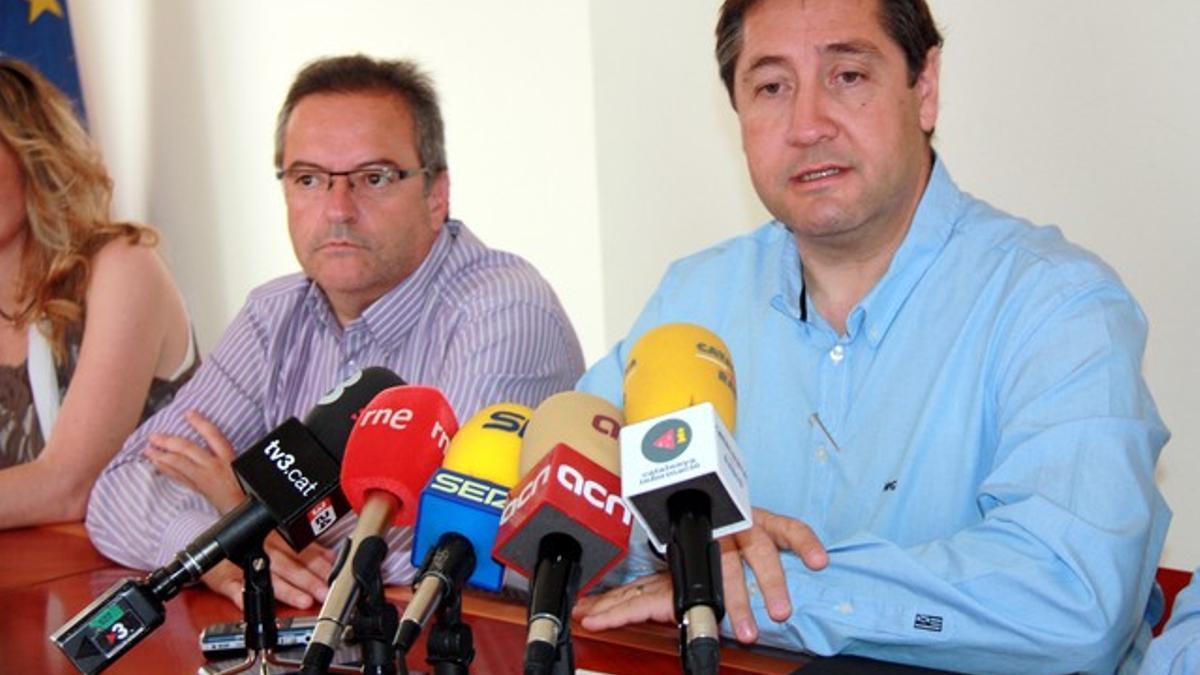 Josep M. Pelegrí, en rueda de prensa este domingo, en Lleida