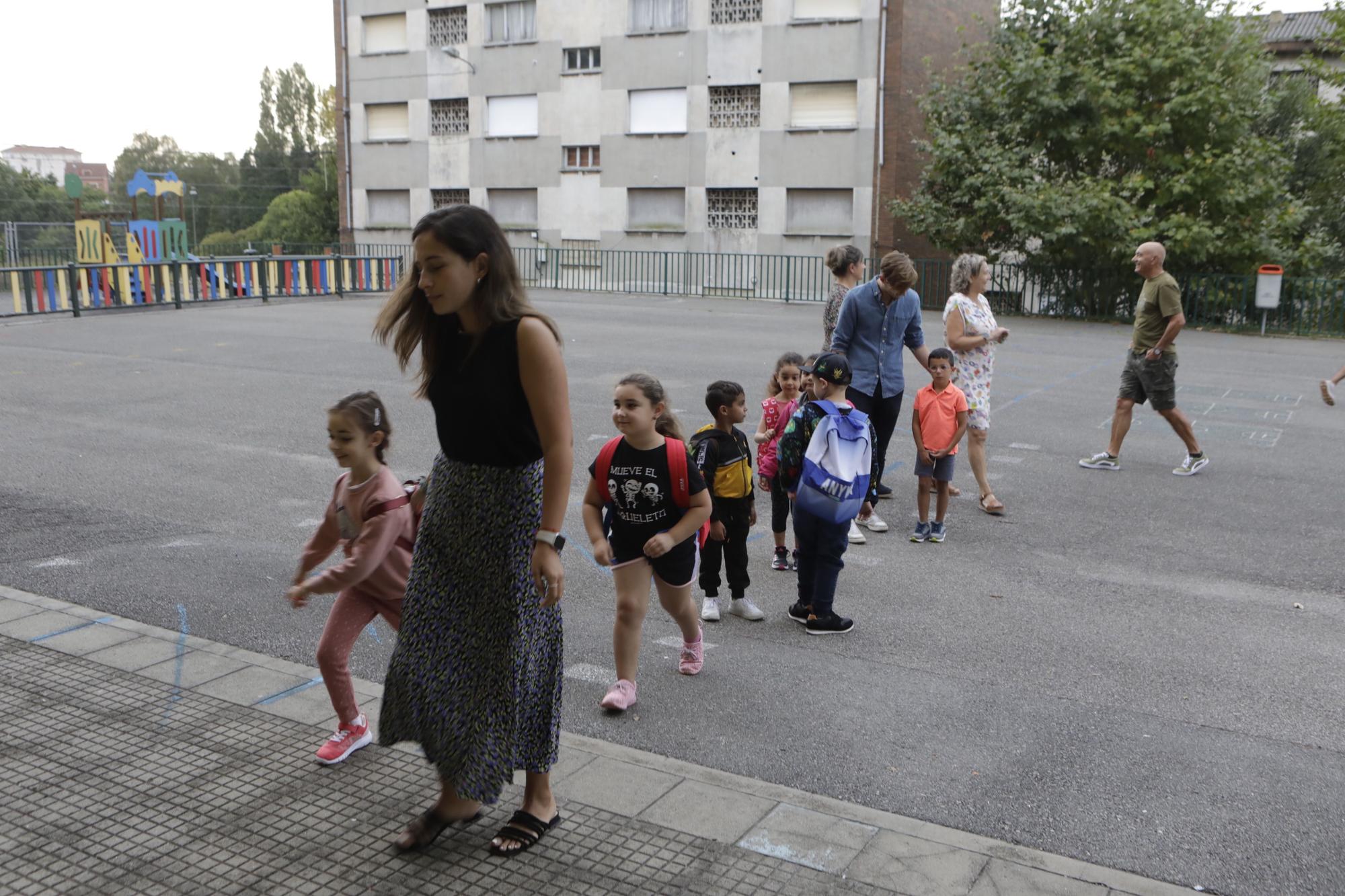 Vuelta al cole en el colegio de la Carriona en Avilés