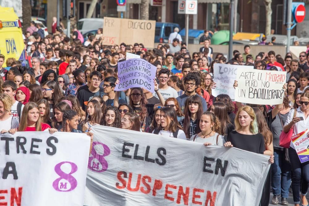 Los estudiantes van a la huelga