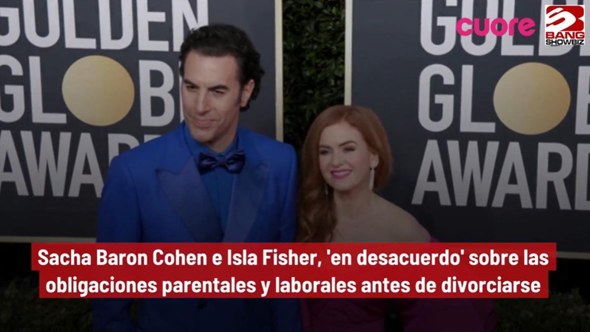 Sacha Baron Cohen e Isla Fisher, 'en desacuerdo' con su divorcio