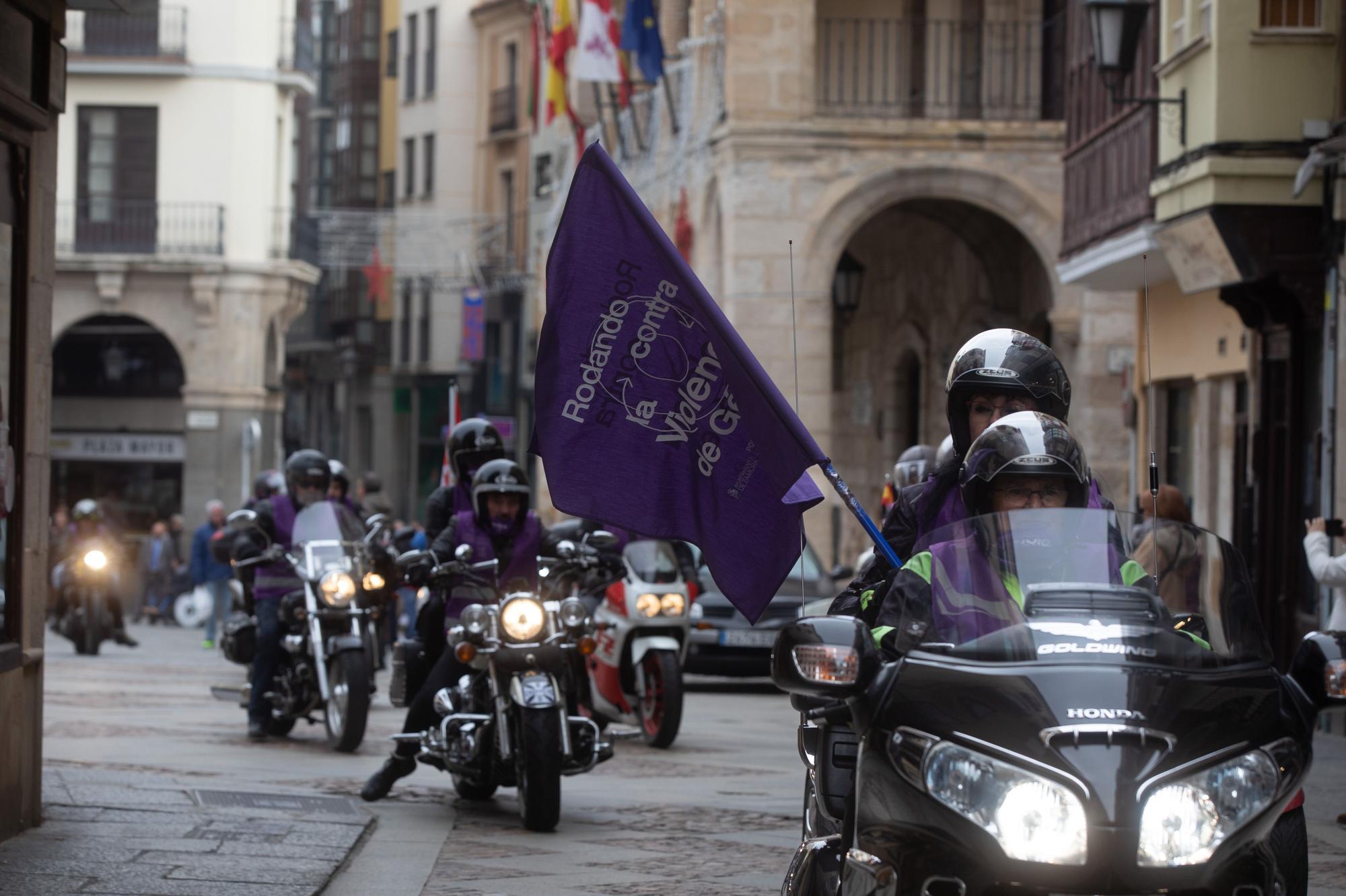 Ruta motera contra la violencia de género en Zamora por el 25N