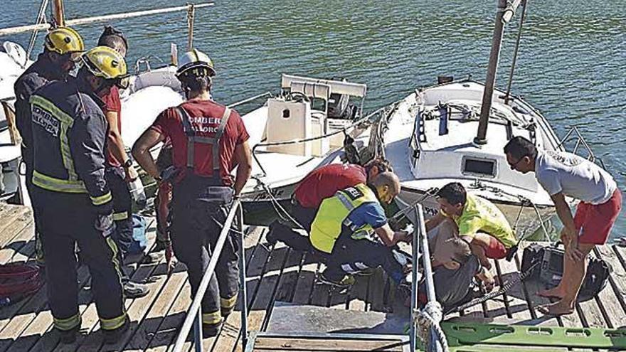 Atrapado en un pantalán en Muro