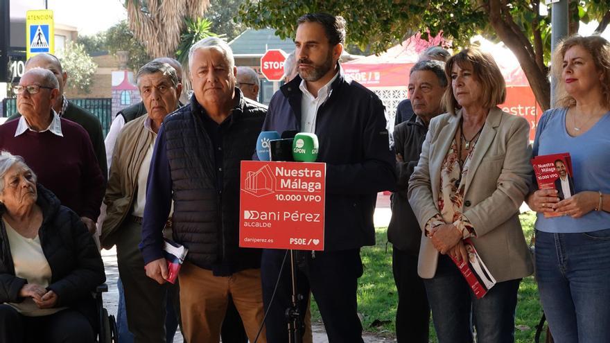 Dani Pérez en un acto del PSOE de Málaga celebrado en Churriana.