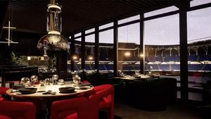KO by 99 Sushi Bar en el estadio Santiago Bernabéu.