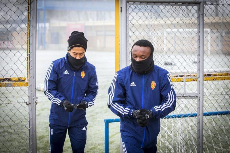 Entrenamiento del 13 de enero del Real Zaragoza