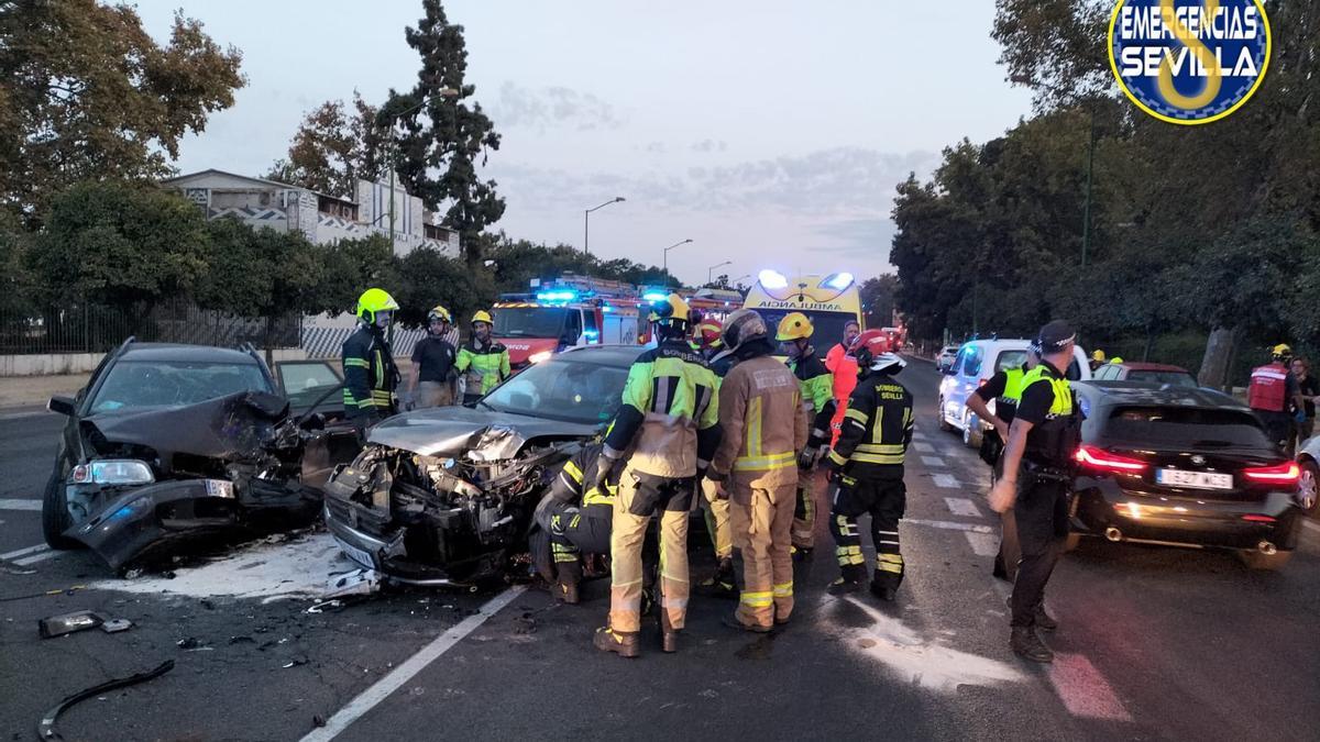 Accidente en Avenida de La Palmera