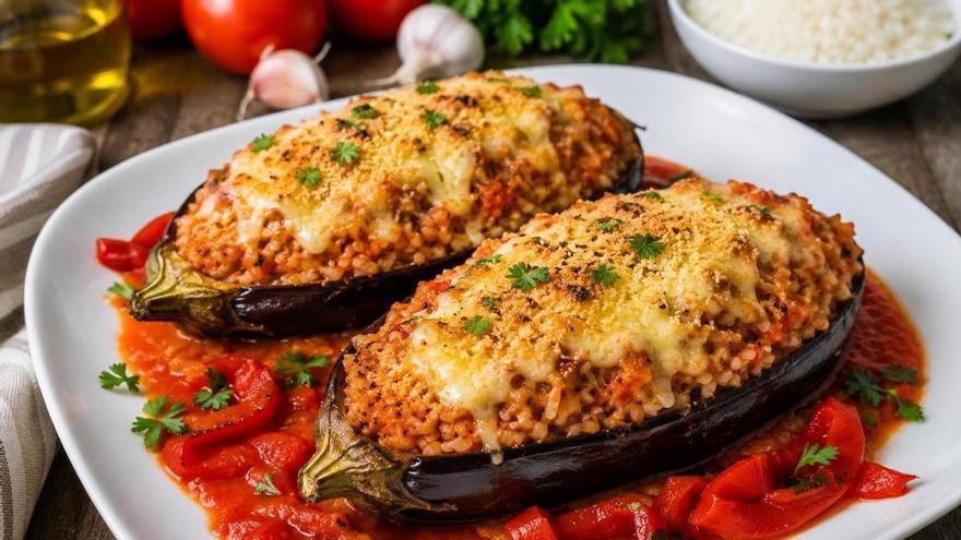 La receta de las berenjenas rellenas que no esperas: verdura y arroz