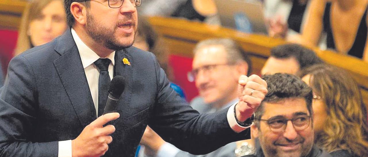 Pere Aragones al parlament