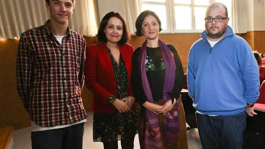 Santiago Morales, María Martín, Almudena Cueto y Mané Fernández.