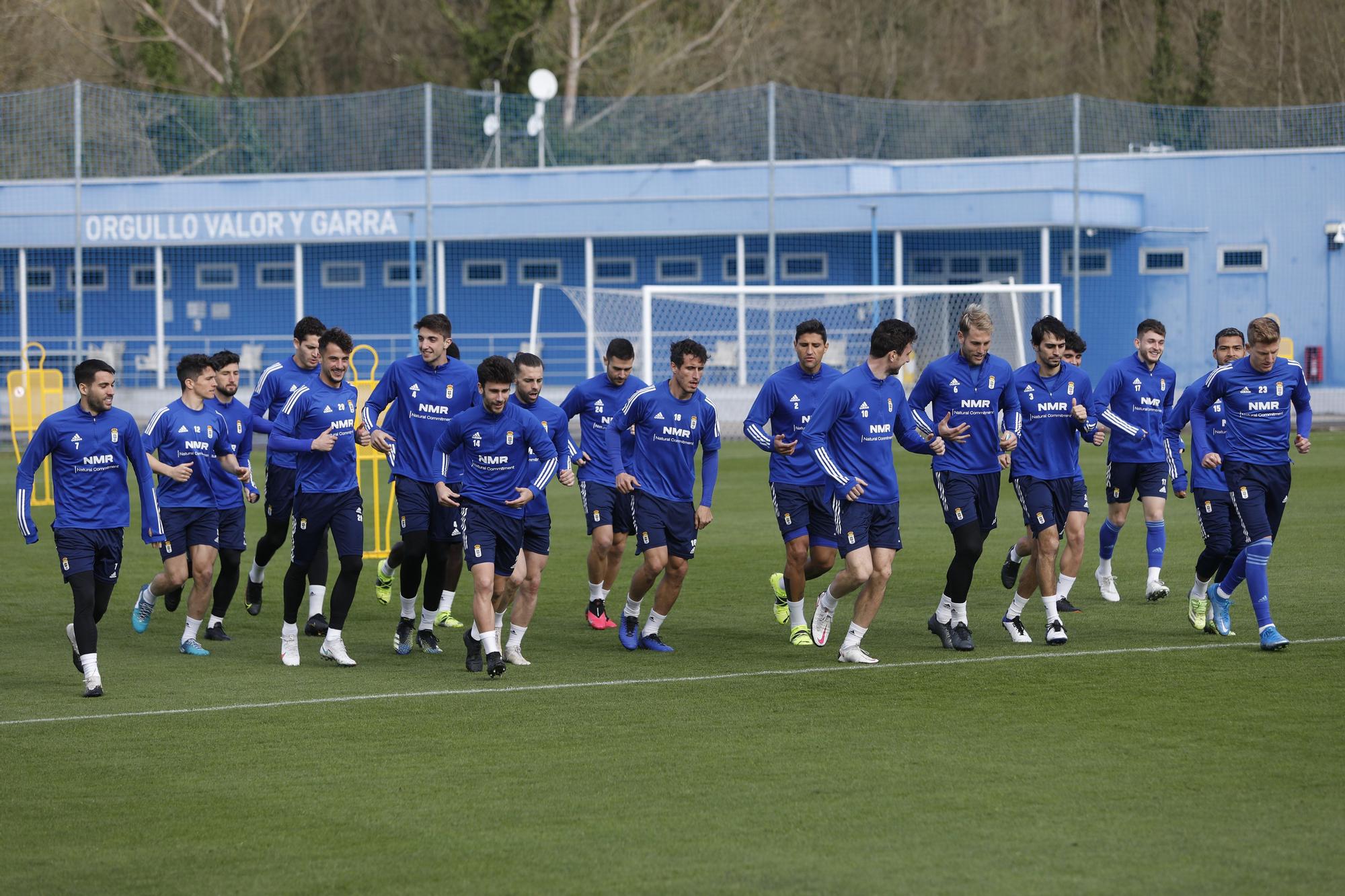 El entrenamiento del Oviedo