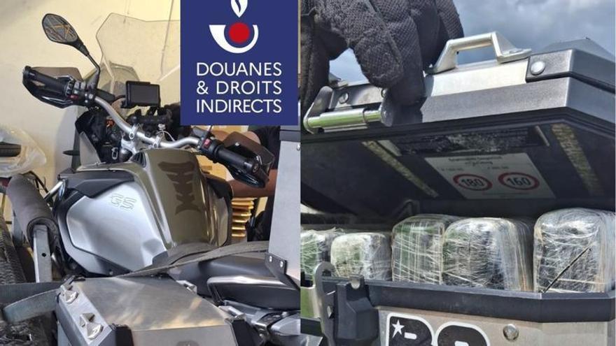 Rècord al Pertús: enxampen un motorista amb 71,5 quilos de cocaïna