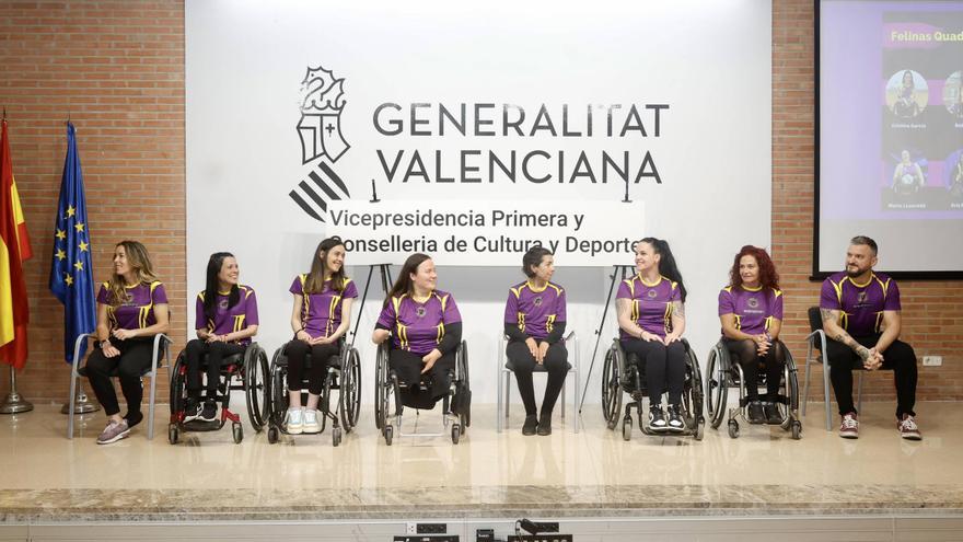 Presentación de Las Felinas, primer equipo de rugby femenino en silla de ruedas en España