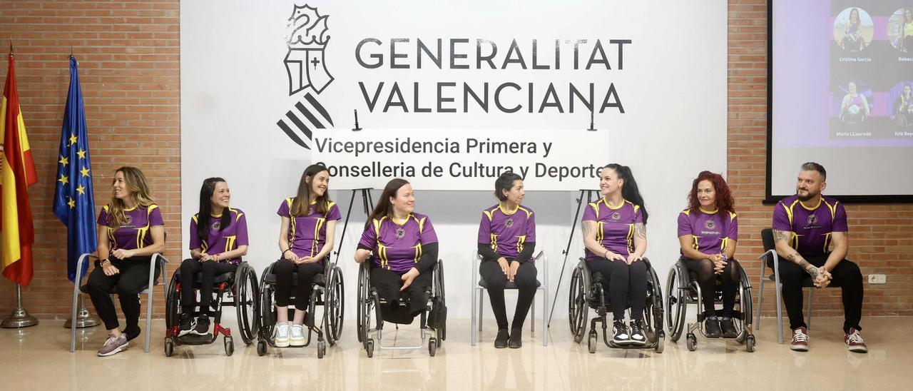 Presentación de Las Felinas, primer equipo de rugby femenino en silla de ruedas en España