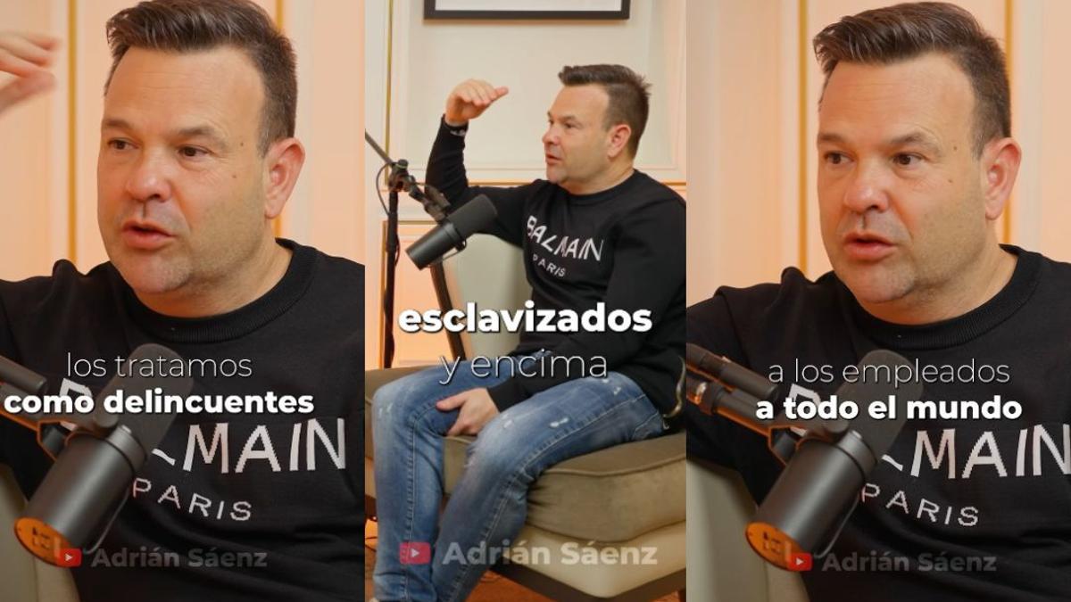 José Elías en un podcast de Adrián Sáenz