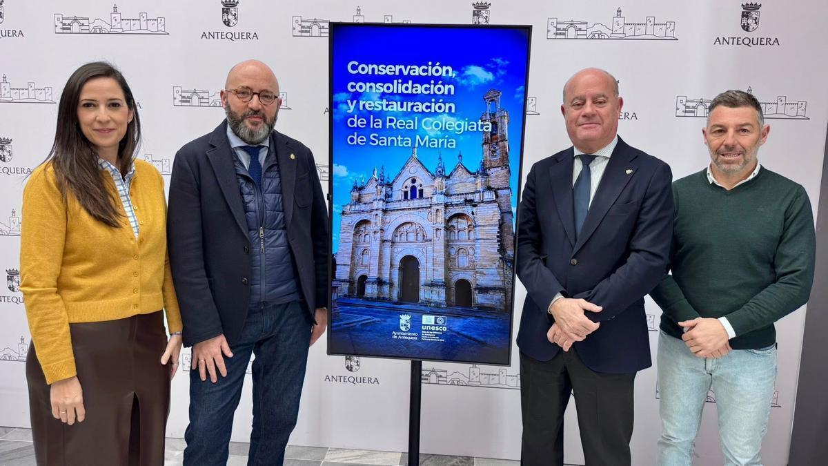Presentación de la licitación de la obra de restauración de la Real Colegiata de santa María.