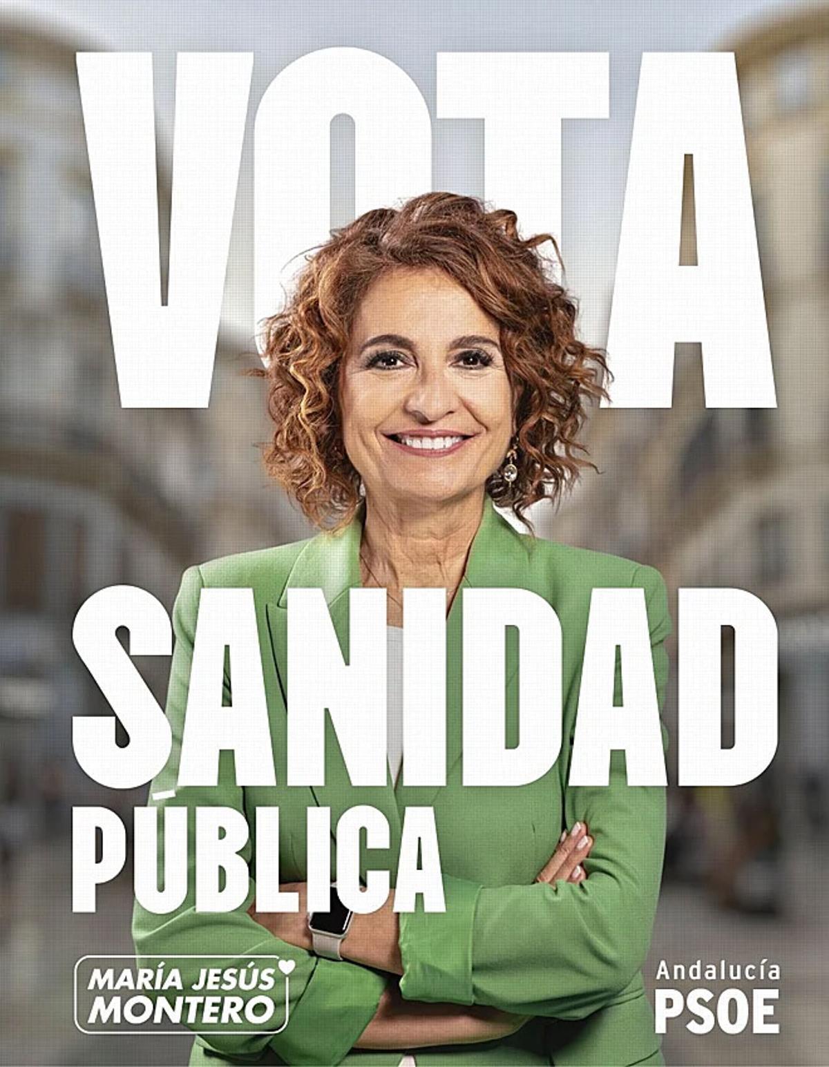 Cartel de campaña del PSOE para el 17M