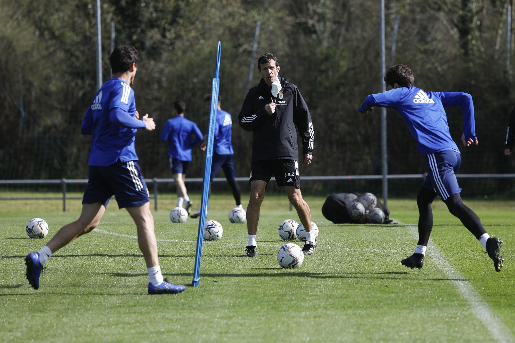 El entrenamiento del Oviedo