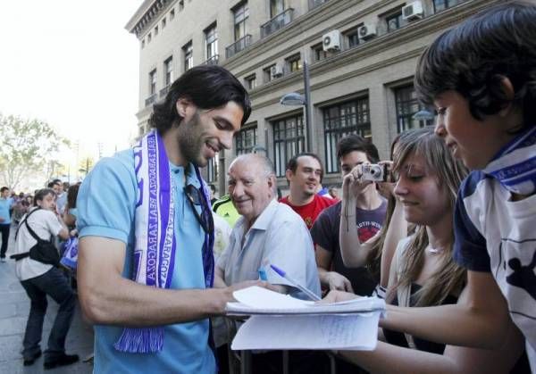 Imágenes de la celebración de la permanencia en el Pilar