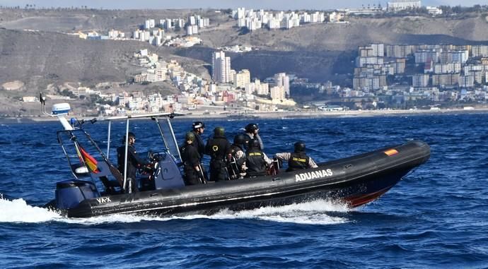 08/05/2019 TALIARTE. TELDE. Simulacro del ejército de operación contra el tráfico de drogas . Fotógrafa: YAIZA SOCORRO.  | 08/05/2019 | Fotógrafo: Yaiza Socorro