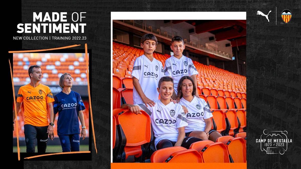 Nuevas equipaciones de entrenamiento del Valencia CF