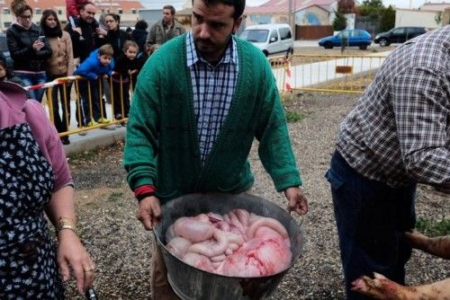 Matanza tradicional en Monfarracinos