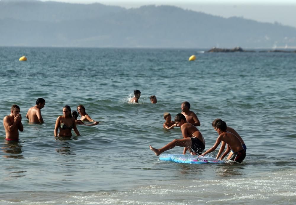 Así se combatió el calor en Pontevedra