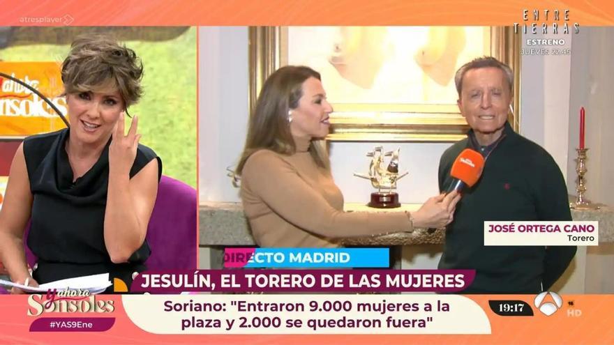 El incómodo momento de una reportera de &#039;Y ahora Sonsoles&#039; cuando Ortega Cano intenta ligar con ella: &quot;Está casada&quot;