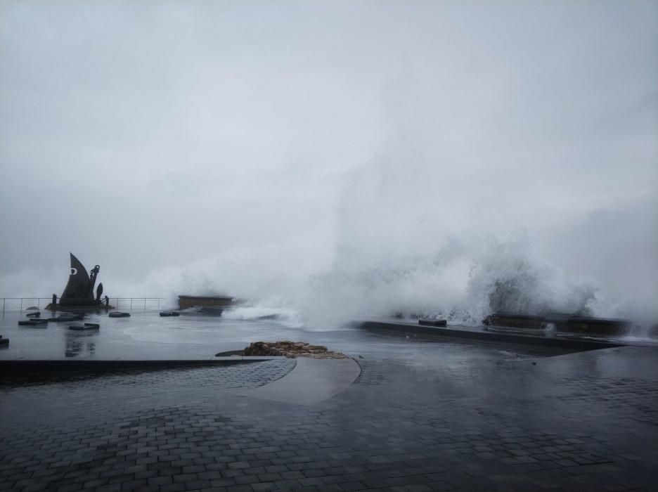 Llevantada a la costa de l'Alt Empordà 1-M