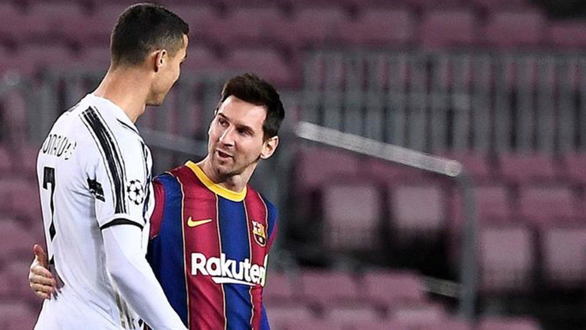 CR7 y Leo se saludaron hace unos días antes del Barça-Juventus del Camp Nou