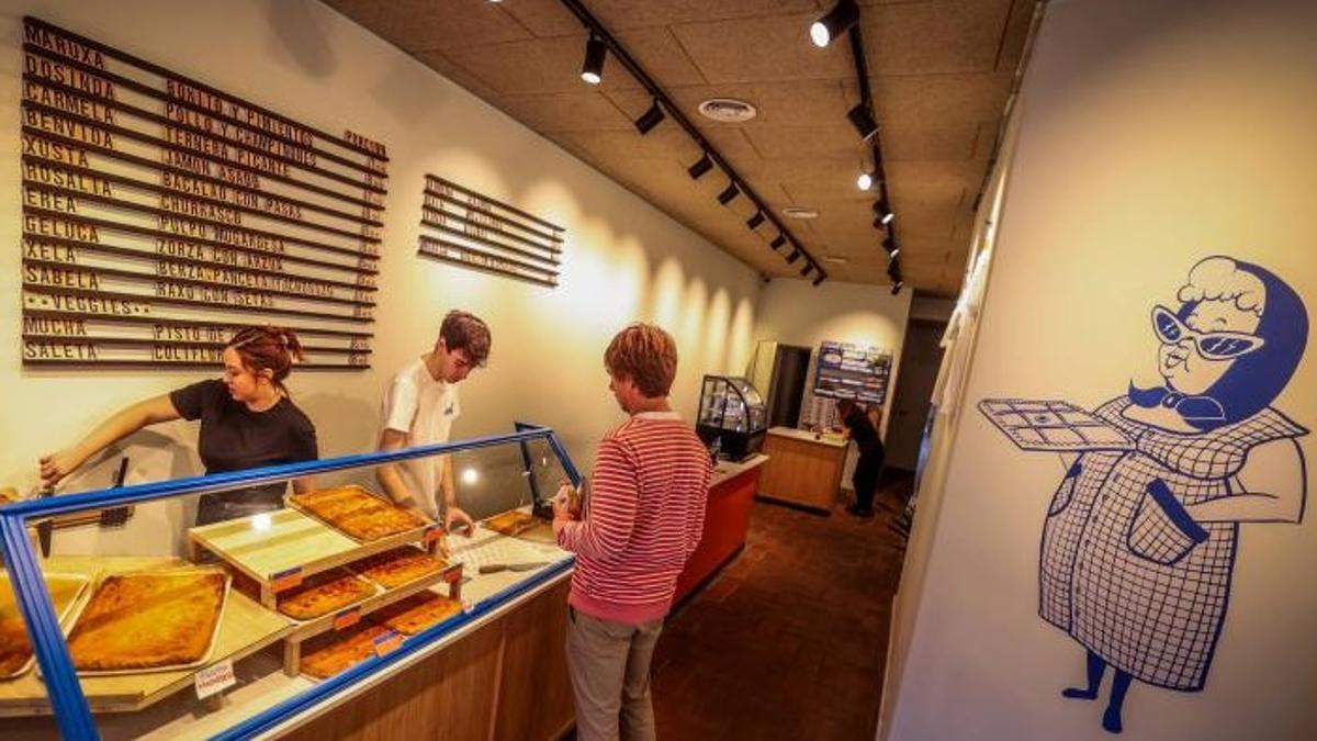 El mostrador con empanadas gallegas de Fame.