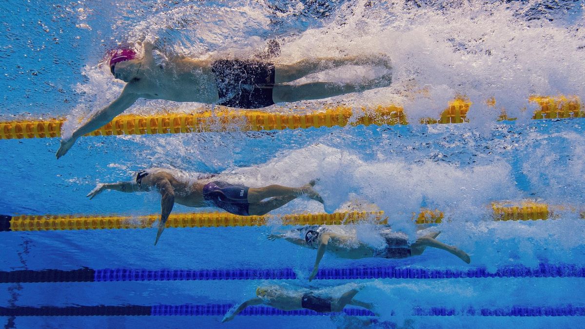 Image of the daily swimming tests in Tokyo 2020. Image of the daily swimming tests in Tokyo 2020.