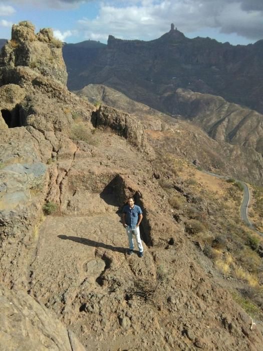 El periodista Víctor Ucar promociona la arqueología de Gran Canaria