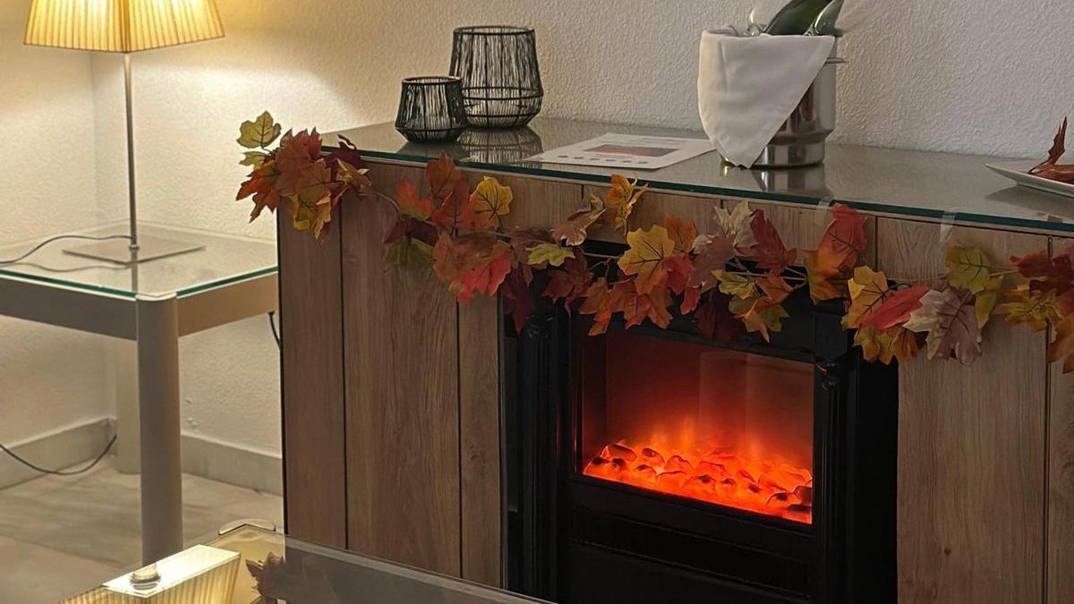 Chimenea eléctrica en Winter Suite