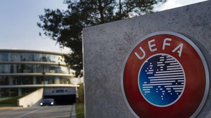 Imagen de la sede de la UEFA en Ginebra. // Jean-Christophe Bott