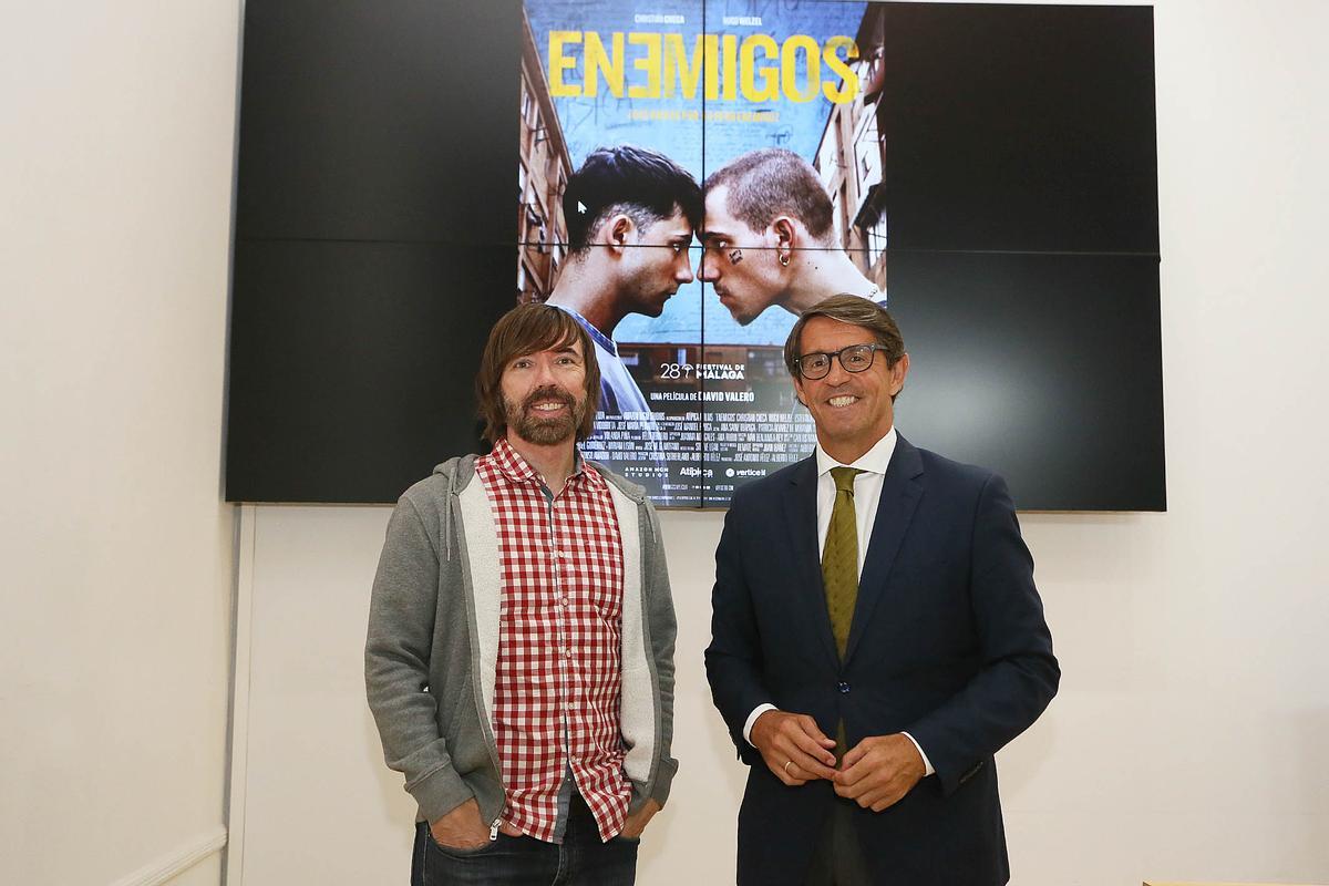 David Valero, con Juan de Dios Navarro, en la Diputación de Alicante