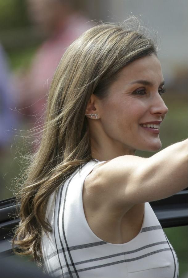 Letizia Ortiz con pendientes de Gold&Roses