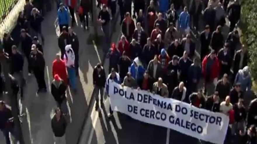 Tensión entre la policía y los pescadores en A Coruña