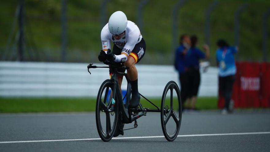 Joan Reinoso, durante su prueba en Tokio.