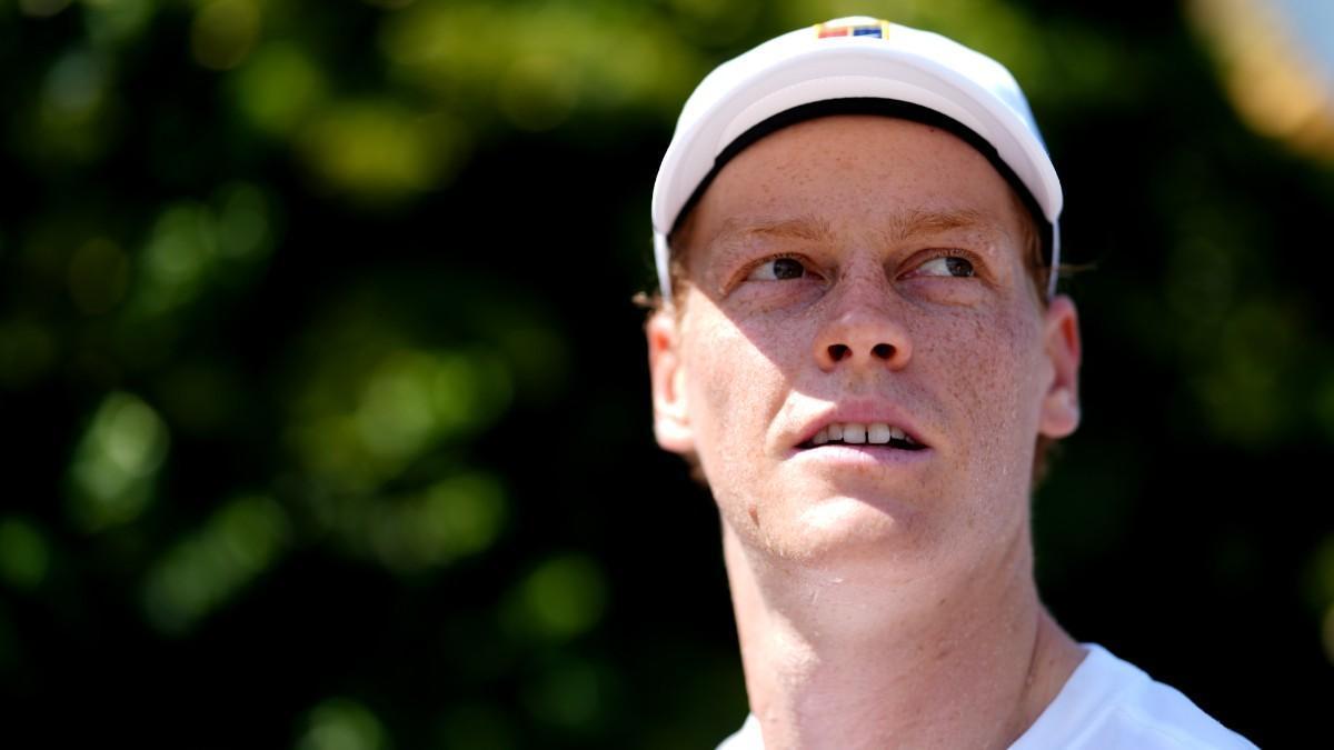 Jannik Sinner, durante la preparación de Wimbledon