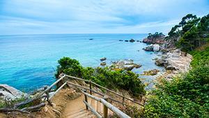 Una de les vistes panoràmiques que ofereix el Camí de Ronda de Lloret de Mar.