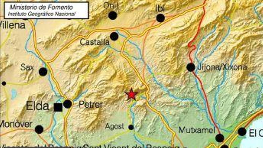Agost registra un terremoto de magnitud 2,6