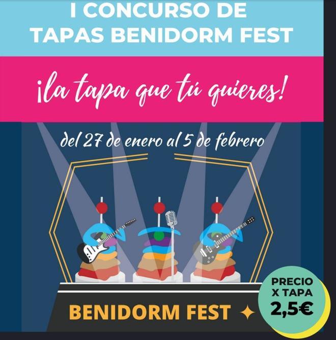 Las tapas participantes en el I Concurso de Tapas Benidorm Fest