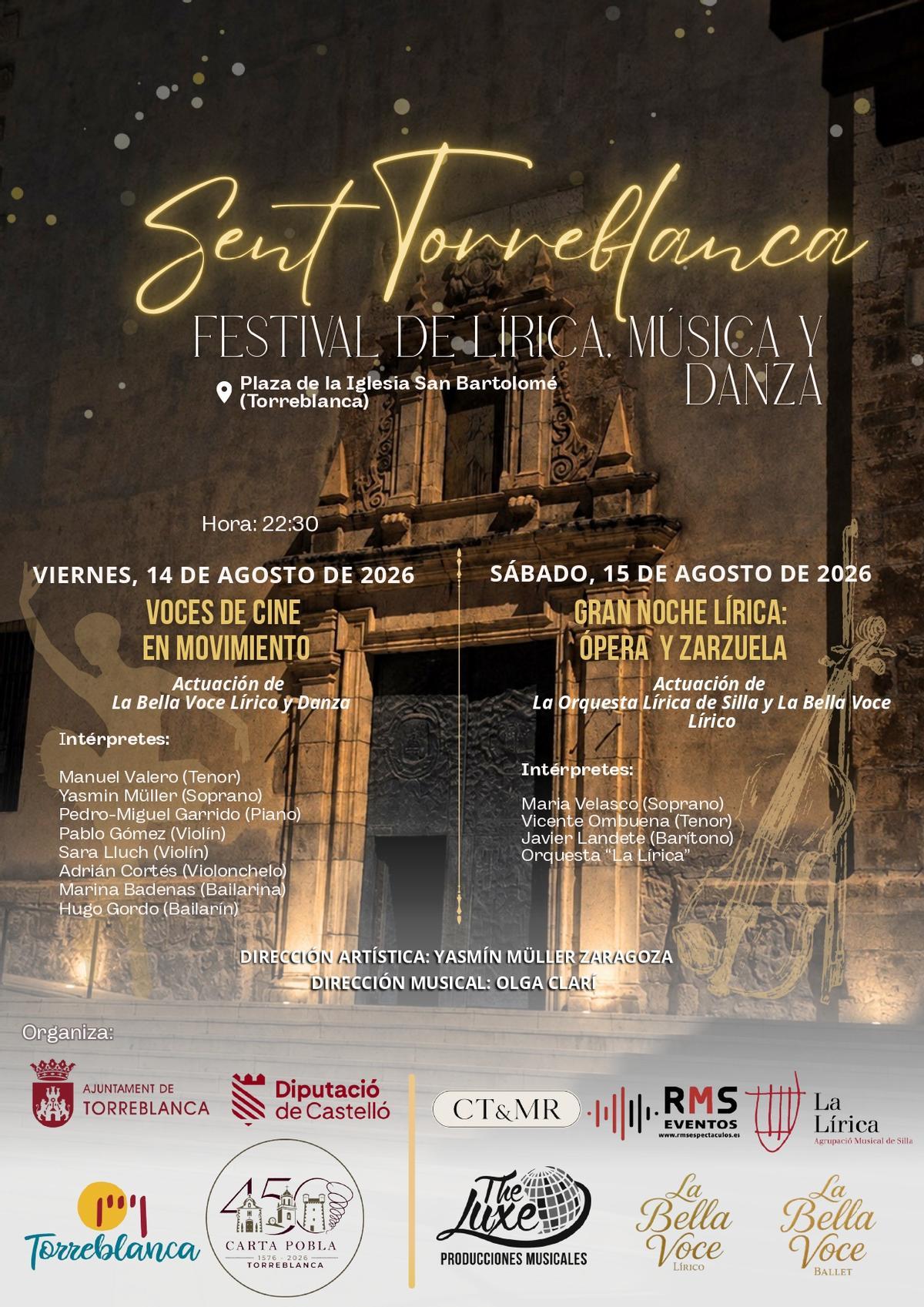 Cartel del festival Sent Torreblanca 2026.